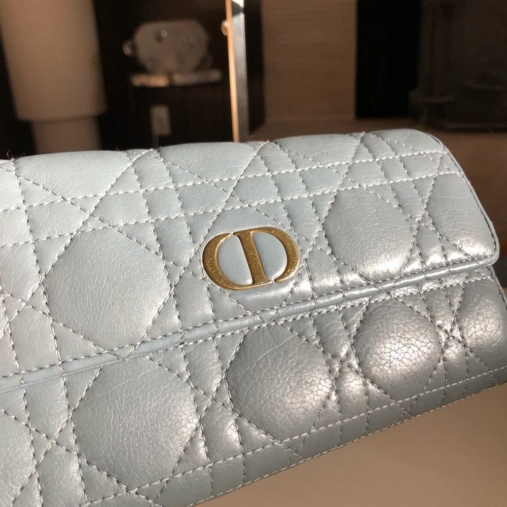 Dior Caro Orchid Long Wallet